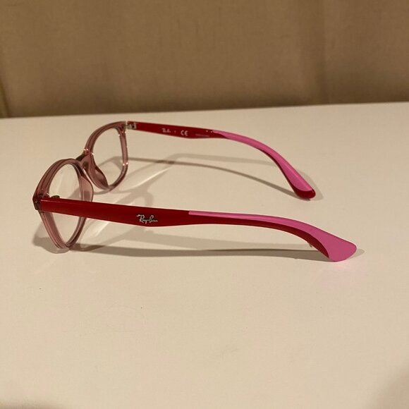 Ray-Ban RB1586 Kids Glasses Pink Scratch Resistant Girls‎ Eyeglass Frames 5” main image 4